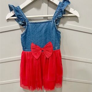 Guess Blue and Red Kids Casual Dress